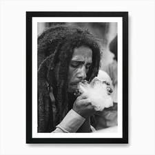 Bob Marley Art Print Framed