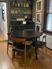 Four Niels Moller Dining Chairs Danish Mid Century Modern Unrestored Vintage