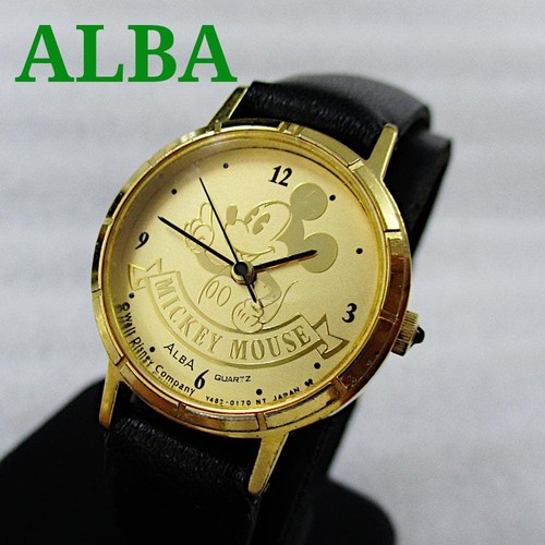 Seiko alba mickey mouse gold - alba,