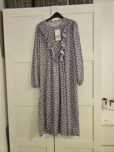 Bnwt zara lilac polka - zara, dot