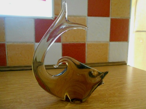 Vintage smokey brown glass - vintage,