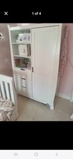 4 pcs Obaby nursery furniture set, white wood. Few marks on this nothing major. 