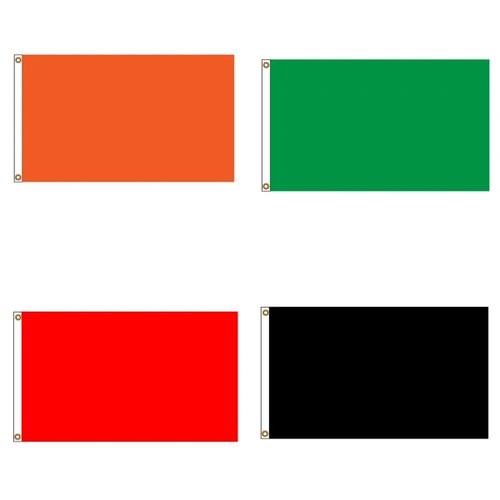 Plain colour polyester flags - plain,