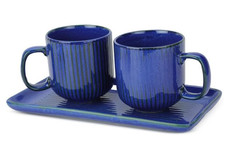2x Ceramic Coffee Mugs w/ 9"