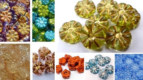 12mm czech pressed glass - 12mm,