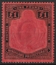 Nyasaland 1908 EDVII £1