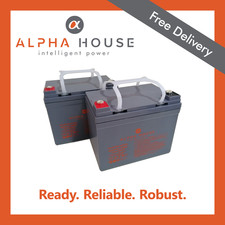 AH12-35C (12V 35AH) - PAIR OF MOBILITY SCOOTER BATTERIES - 2 x 12v 35AH VRLA AGM