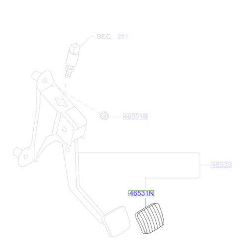 Genuine nissan pedal pad - nissan,