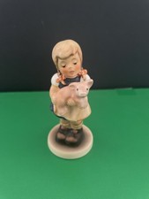 Goebel Hummel Club #1382 Pigtails 2052 COA Box 1998 Exclusive Edition Girl Pig