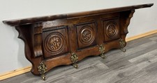 Vintage French Oak Carved Coat