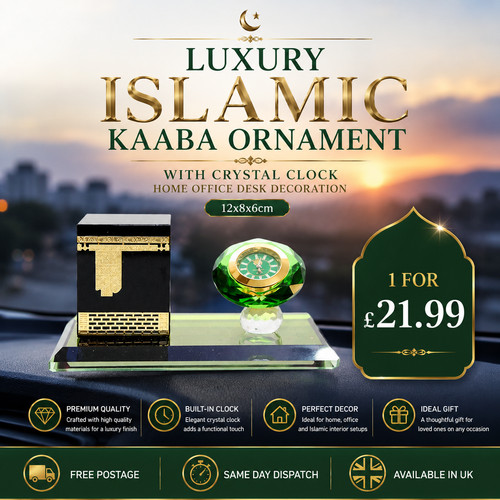 Crystal glass makkah mecca - crystal,