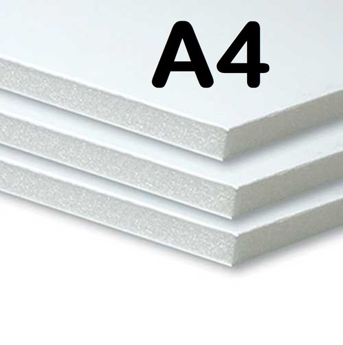 5mm white foam board - white, a4