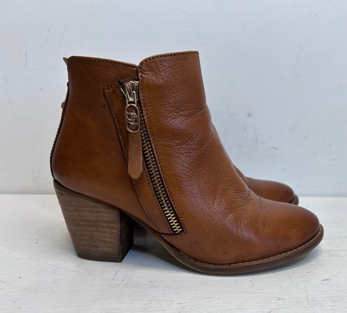 Dune brown leather boots - dune,