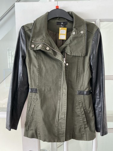 Khaki jacket with - khaki, black