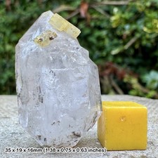 Merthyr Diamond Quartz Crystal - Rare Welsh Clear Quartz - Natural Double