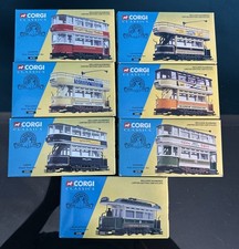 Corgi Classics set of 7 trams all boxed complete 