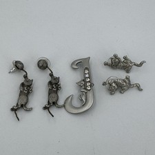 JJ Jonette earrings & brooch