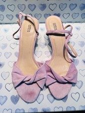 Lilac Suede Marks And Spencer’s Shoes Ladies Size 5 1/2 New Bought For Wedding