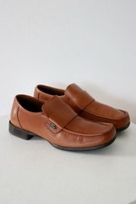 Base London Men’s Size 6.5 Brown Real Leather Loafers Formal Smart Shoes