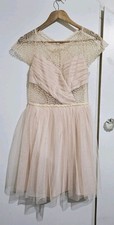 ASOS Peach Lace Net Dress Prom