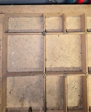 Old  Wooden Letterpress Type Case Printers Drawer # Adana 8x5 user #  #16#