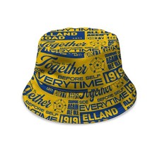 Leeds Word Montage  - Yellow & Blue - Bucket Hat