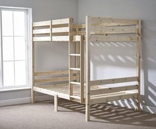EVEREST CLASSIC BUNK BED 4FT6 DOUBLE SOLID WOOD FRAME MODERN SPACE SAVING BEST