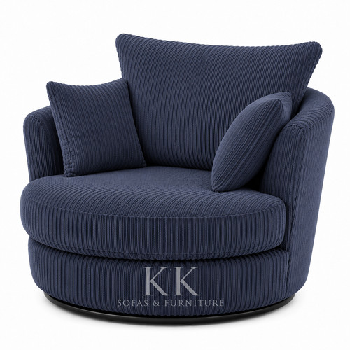 Swivel armchair jumbo cord - armchair,