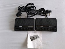 2 WAY WIRELESS CORDLESS 13A PLUG IN MAINS INTERCOM SYSTEM DESK WALL MOUNT PAIR