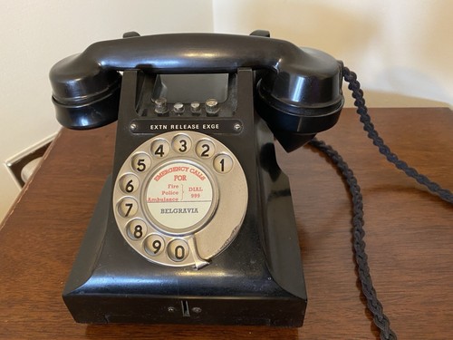 1940s bakelite telephone - bakelite,