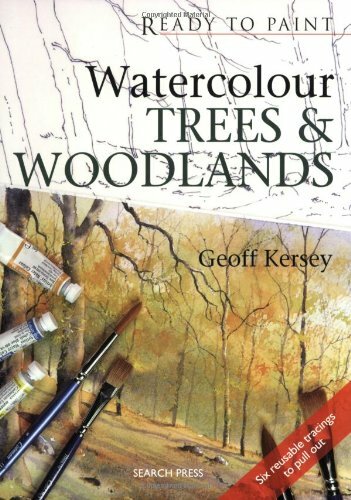 Watercolour trees and - watercolour,