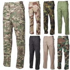 MFH Ripstop BDU Combat Trousers Military Tactical Airsoft Security Work Pants			