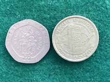 (A227) – Gibraltar – 1997 20p & 1994 £1 – Circulated coins.