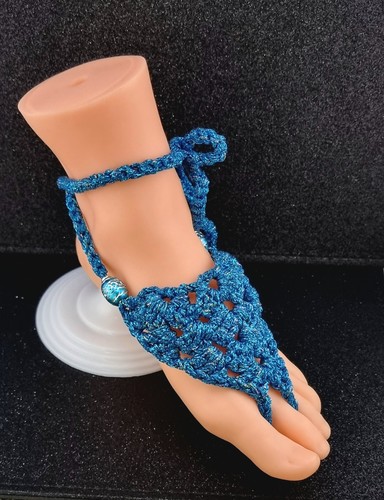 Sparkly barefoot sandals - sparkly,