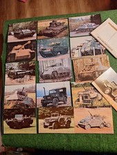 AFTER THE BATTLE WWII MILITARY VEHICLE  16 POSTCARDS TANK PANZER JEEP SHERMAN 