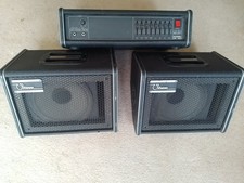 Ohm Gs150 Monitor Amp With 8 Channel Graphics Eq And Pair Of 9" Speakers