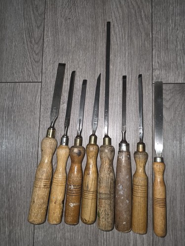 Various vintage chisels - vintage,