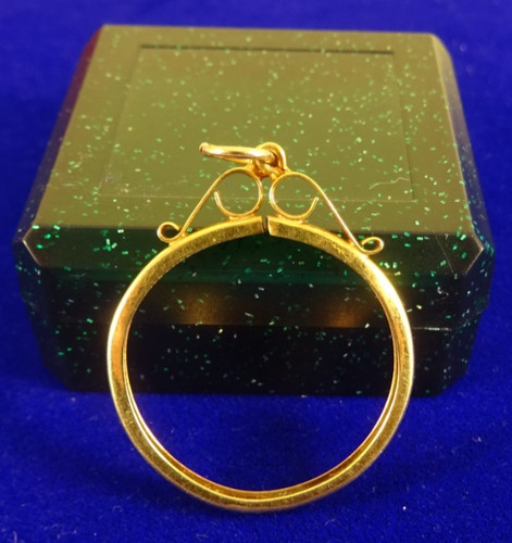 Vintage 9ct gold scroll full - vintage,