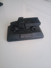 Carved Coal Vintage Coal Lorry On Plinth