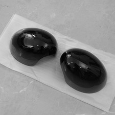 2XGLOSS BLACK DOOR WING MIRROR