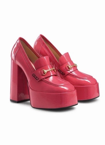 Patent platform loafers - patent,