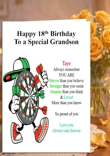 Personalised birthday card