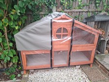 Pets At Home Wooden Guinea Pig/Rabbit Hutch 5.5ft Including Heavy Duty Cover