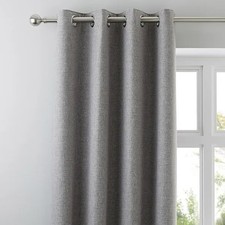 Used Dunelm Jenning Thermal Lined Eyelet Curtains REP £45 W117cm x D137c m