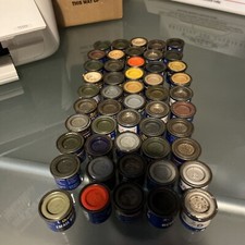 Revell Email Color Enamel Paint 14ml X 50 Tins Job Lot New & Used