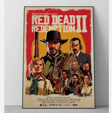 Arthur Morgan Red Dead Redemption 2 Vintage John Marston Dutch Micah Art Poster