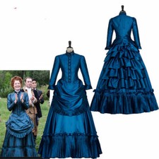 Victorian Lady Edwardian Dress Ghosts Hetty Cosplay Costume&