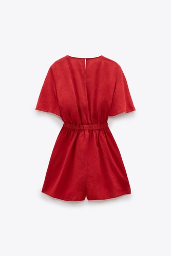 Zara new short linen playsuit - zara,