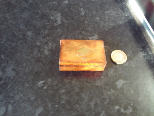 Inlayed brass wooden - inlayed, snuff