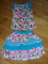Mim pi girls outfit, skirt and top age 8 years. girls designer clothing